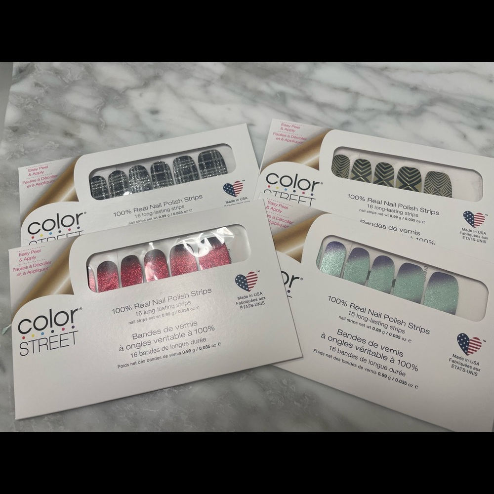 4 sets of Color Street nails 💅